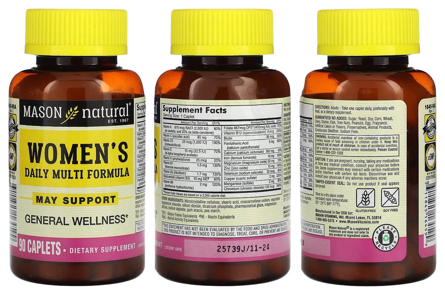 Mason Natural, Women's Daily Multi Formula packaging