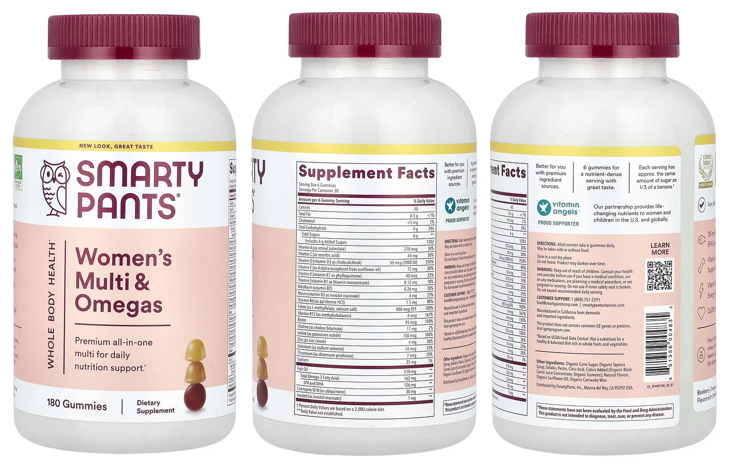 SmartyPants, Women's Multi & Omegas Gummies packaging