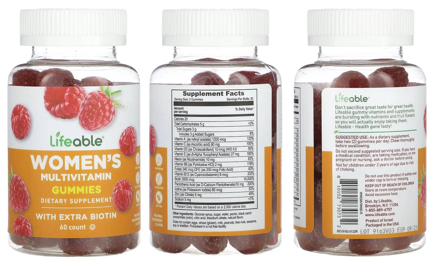 Lifeable, Women's Multivitamin Gummies packaging