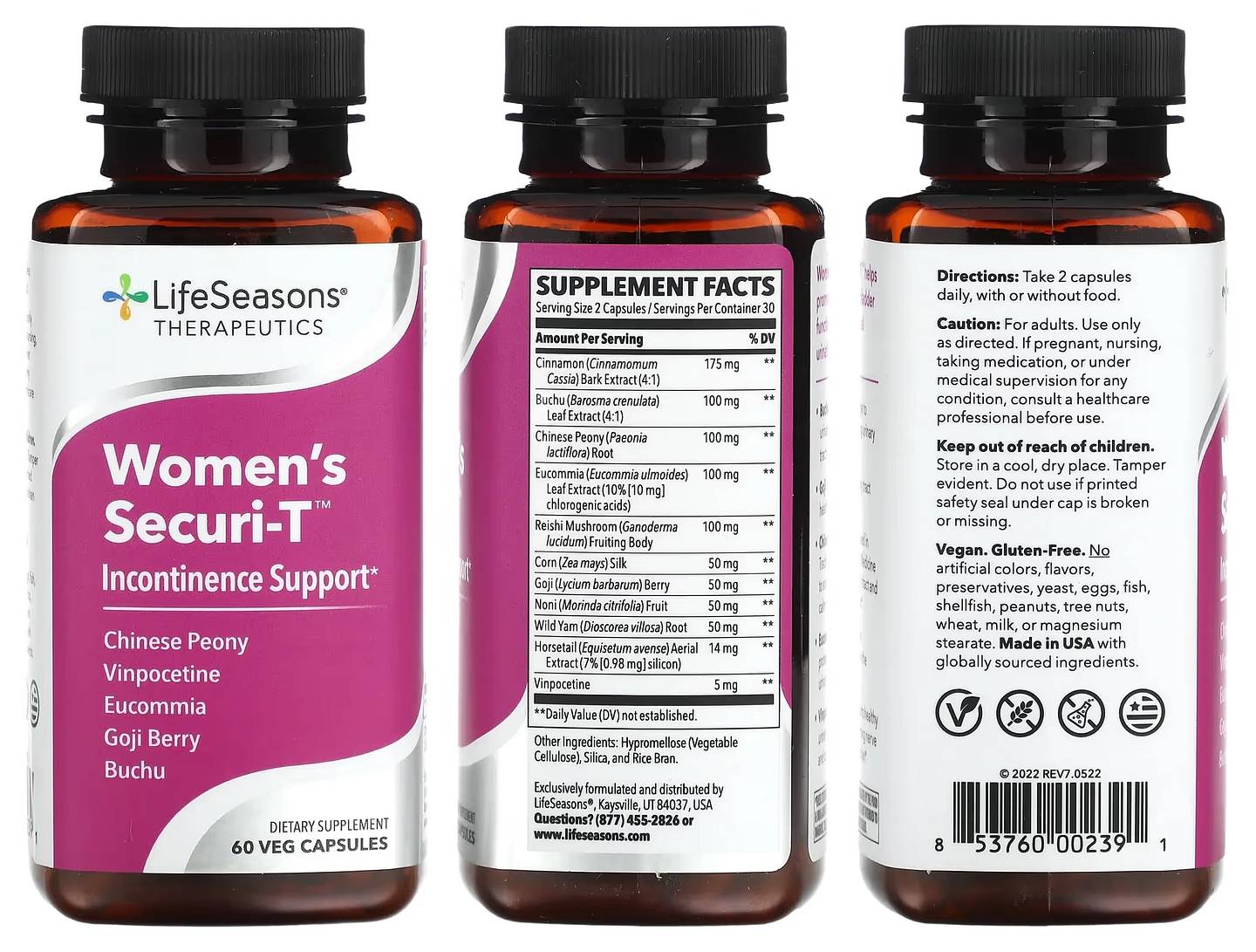 LifeSeasons, Women's Securi-T packaging