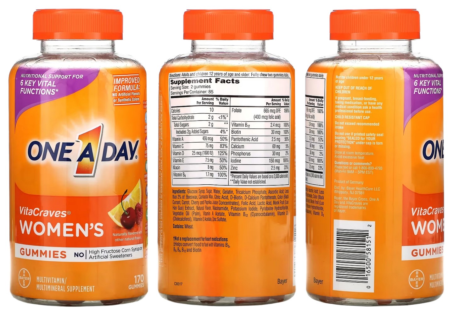 One-A-Day, Women's VitaCraves packaging