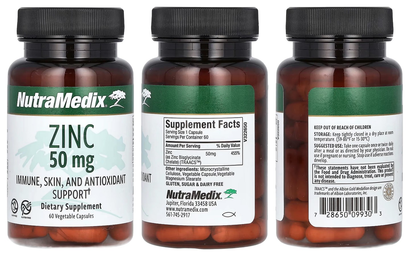 NutraMedix, Zinc packaging