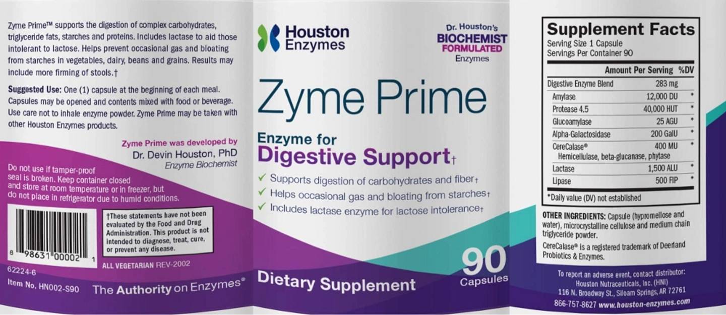 Houston Enzymes, Zyme Prime label